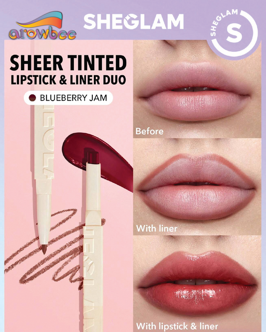 SHEGLAM Glam 101 Sheer Tinted Lipstick & Liner Duo