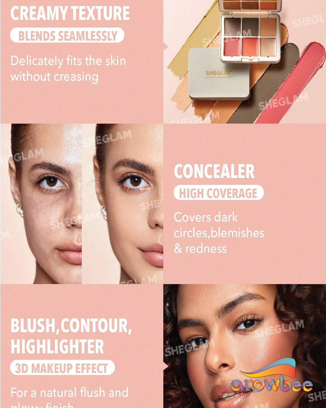 SHEGLAM All About That Face Multifunctional Face Palette