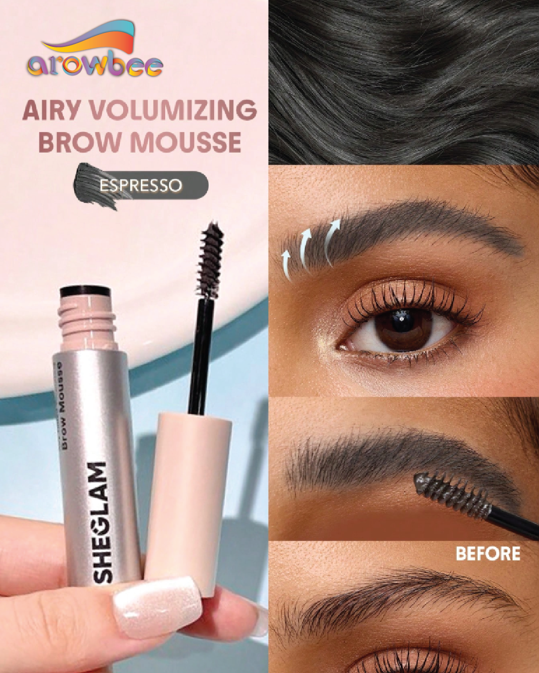 SHEGLAM Airy Tinted Volumizing Brow Mousse