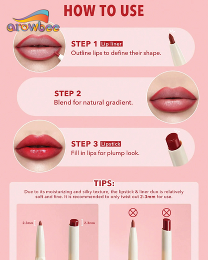 SHEGLAM Glam 101 Sheer Tinted Lipstick & Liner Duo