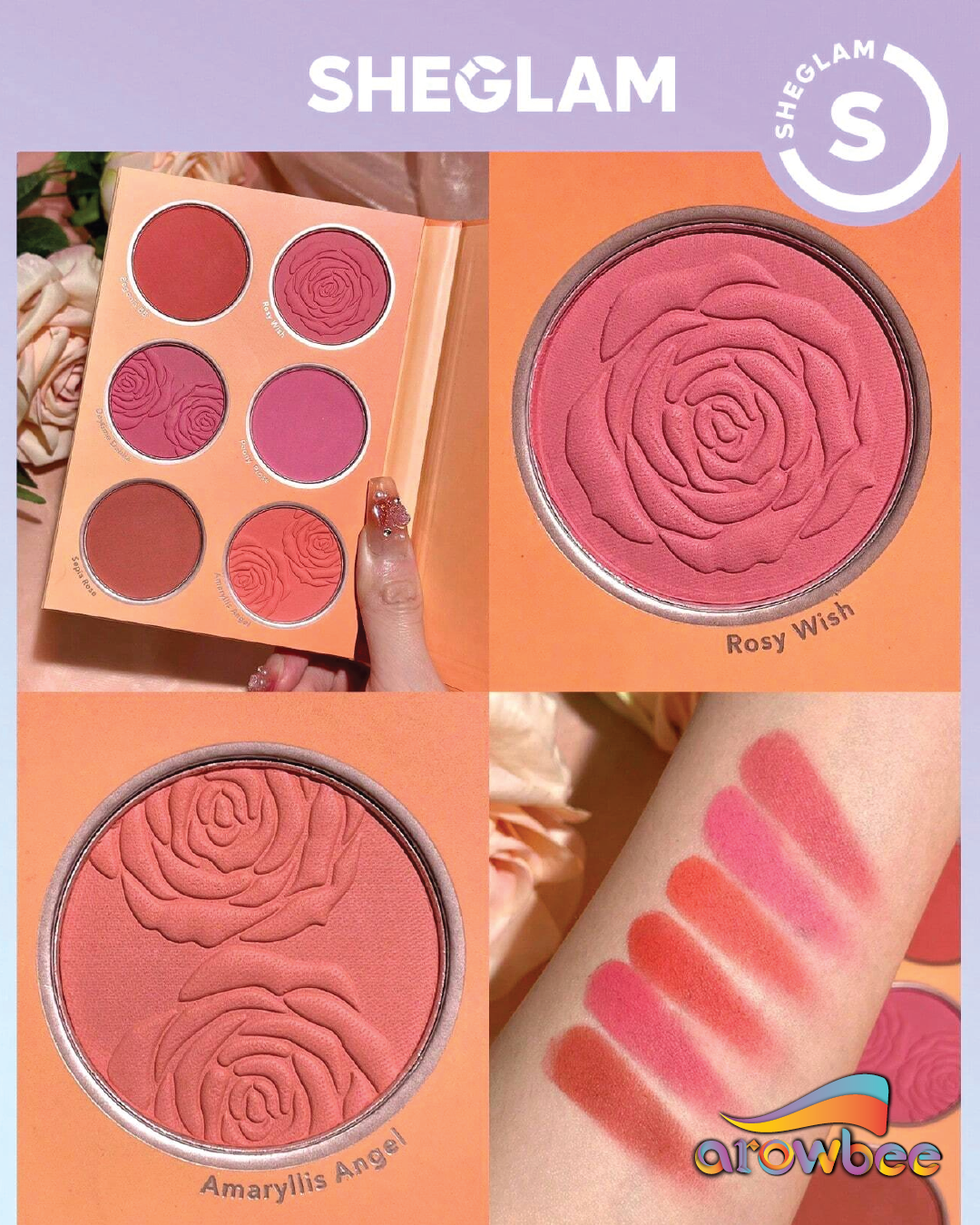 SHEGLAM Floral Flush Blush Palette
