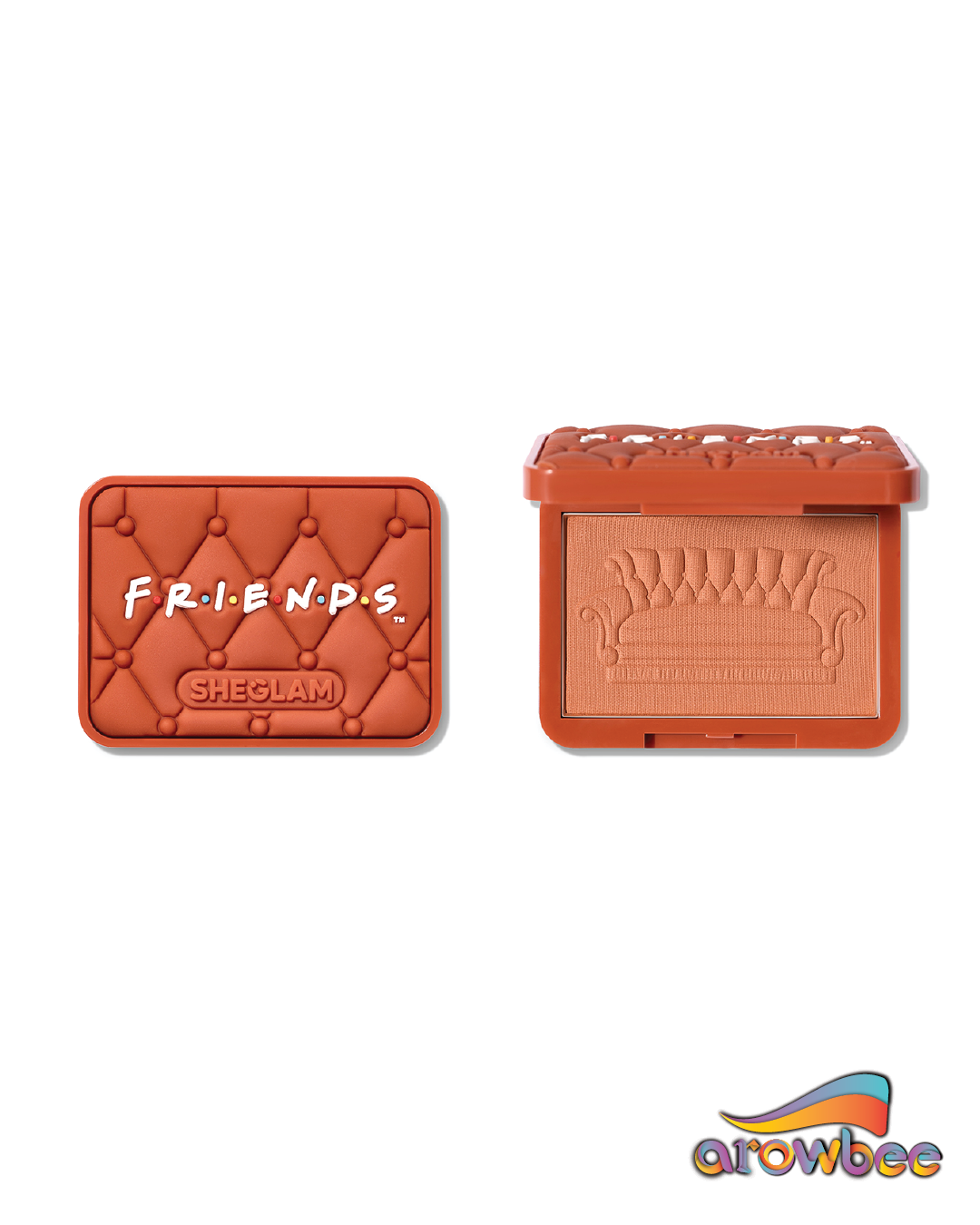 FRIENDS™ | SHEGLAM Take A Seat Velvet Sofa Blush