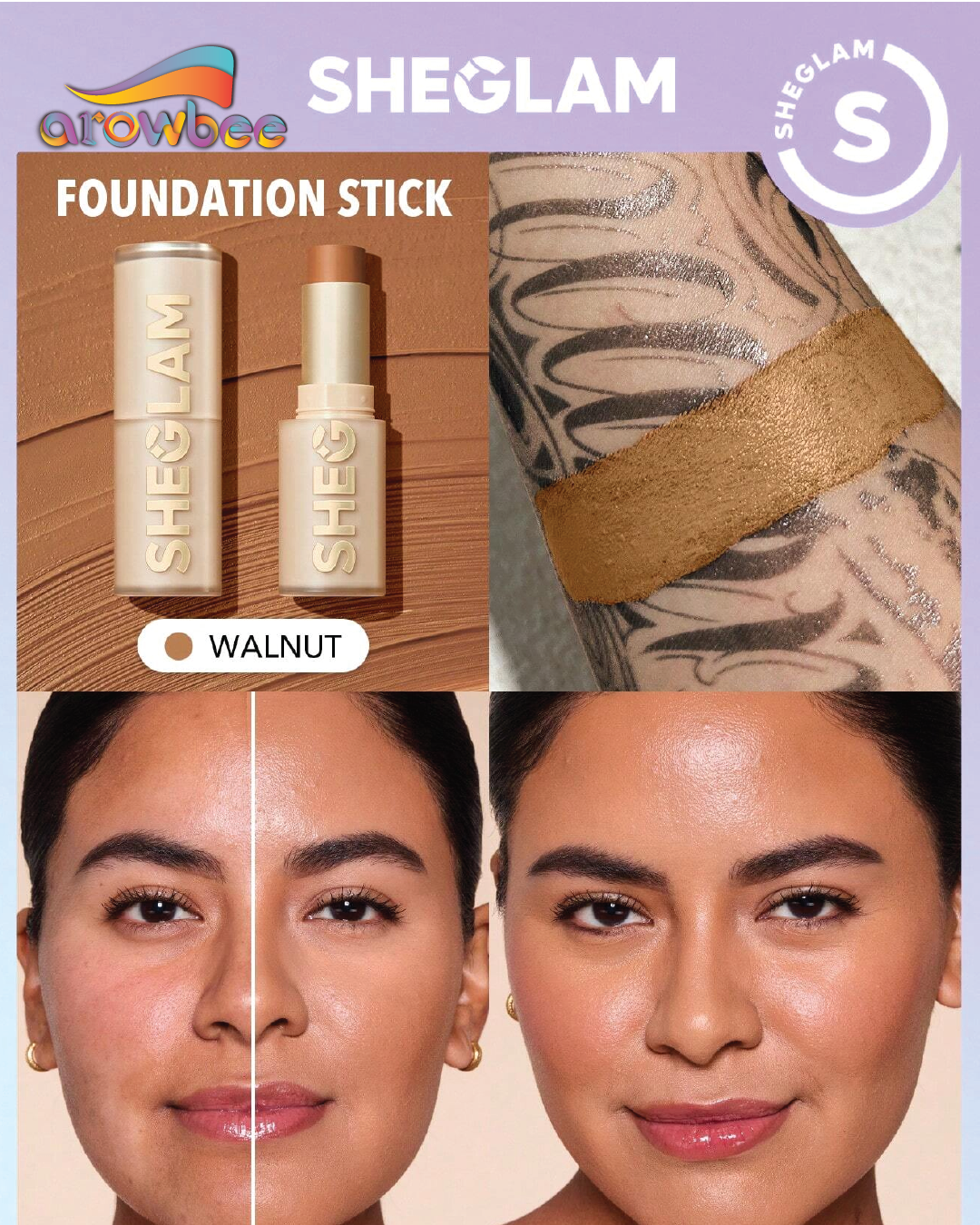 SHEGLAM Skin Magnet High Coverage Foundation Stick