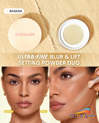 SHEGLAM Insta-Ready Ultra-Fine Blur & Lift Setting Powder Duo