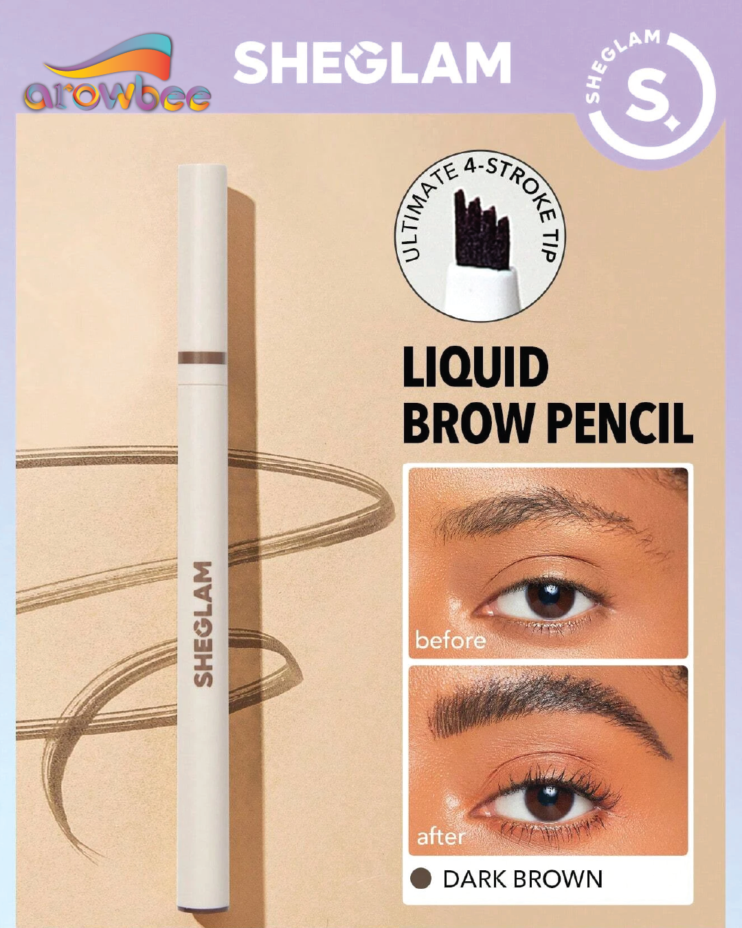 SHEGLAM Feather Better Liquid Eyebrow Pencil