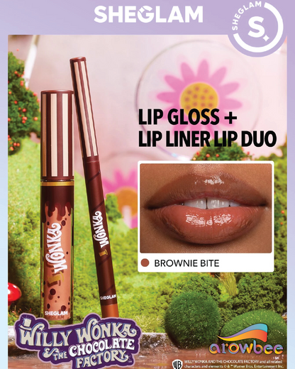 Willy wonka | SHEGLAM Cocoa Kiss Lip Duo