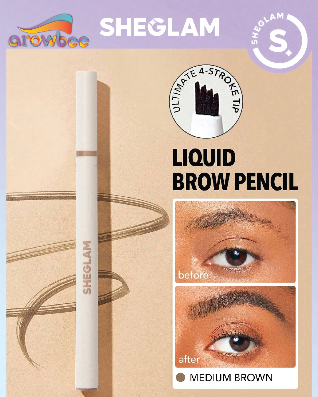 SHEGLAM Feather Better Liquid Eyebrow Pencil