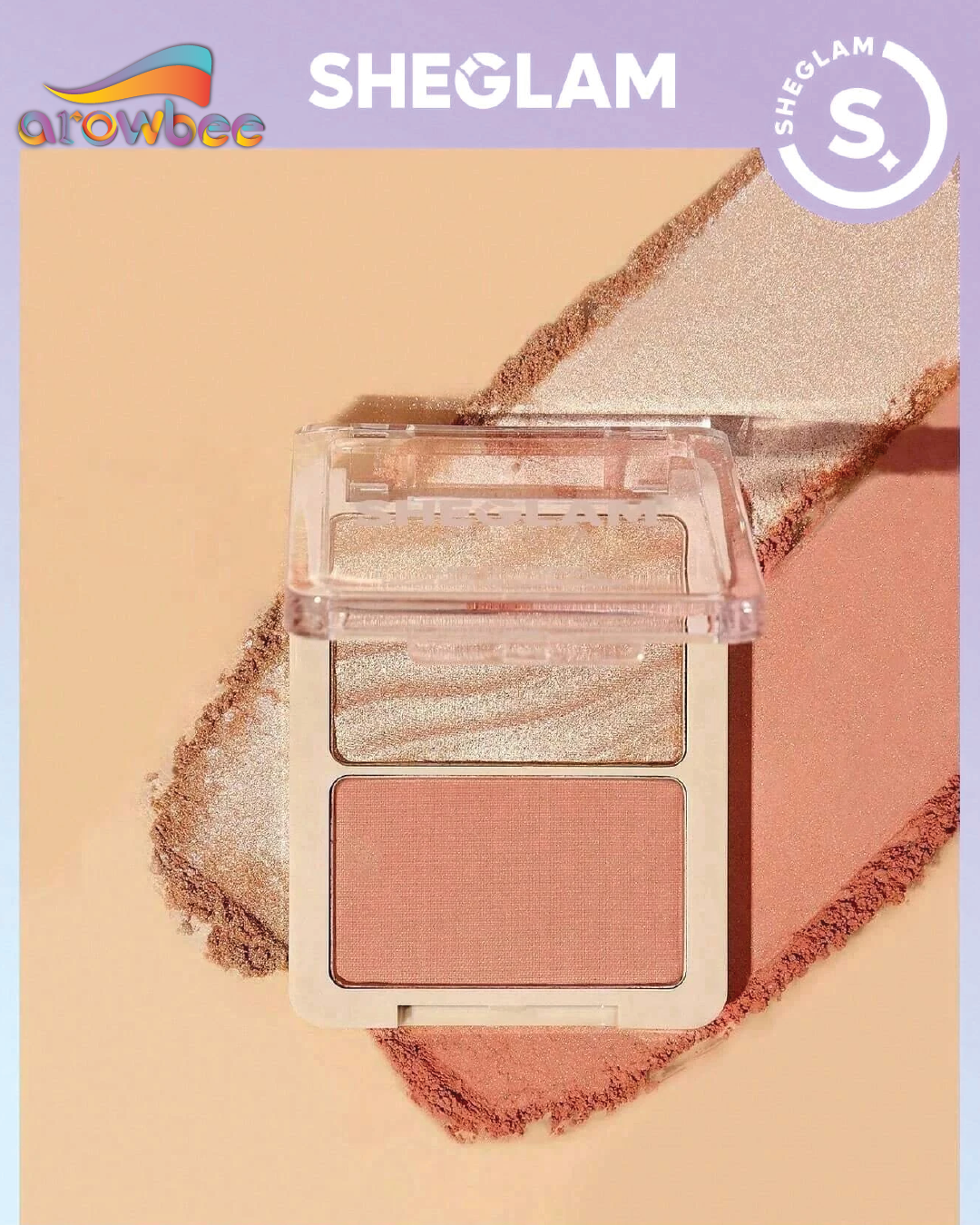 SHEGLAM Glam 101 Hybrid Highlighter & Blush Duo