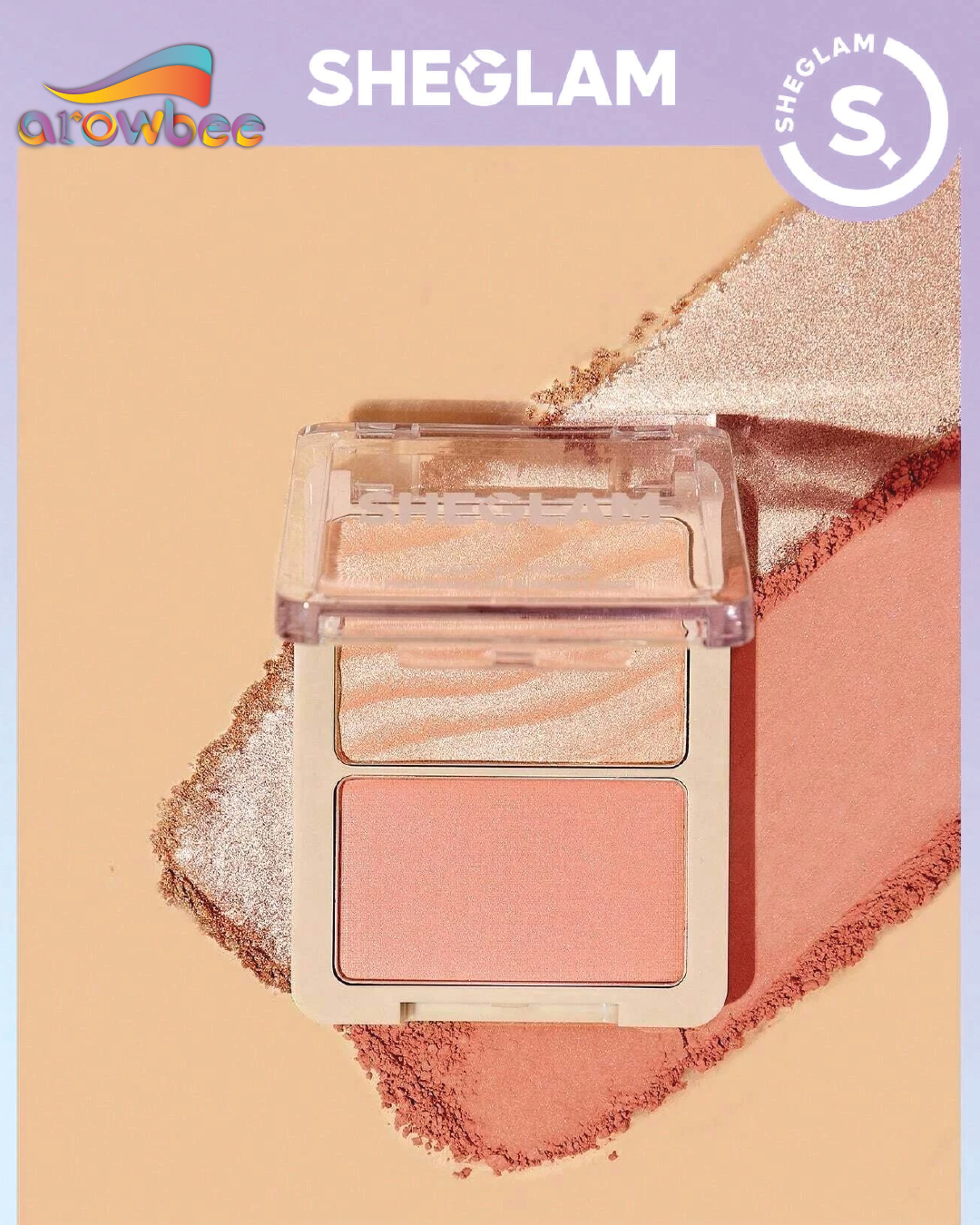 SHEGLAM Glam 101 Hybrid Highlighter & Blush Duo